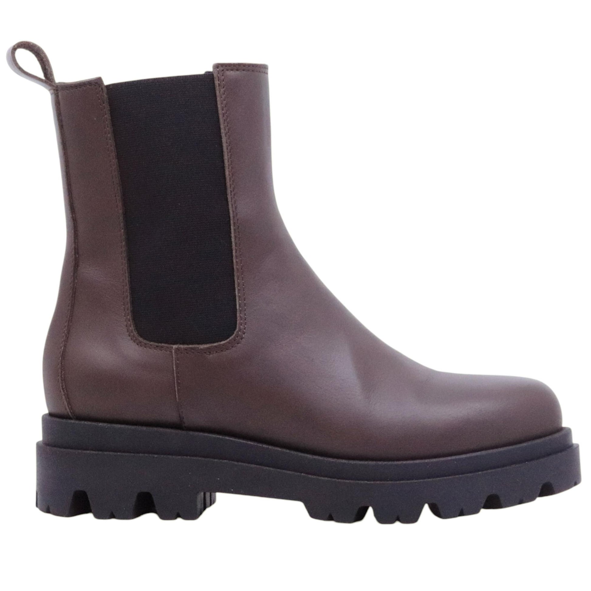 Chelsea Boot Ranyé BKB da donna in pelle marrone 