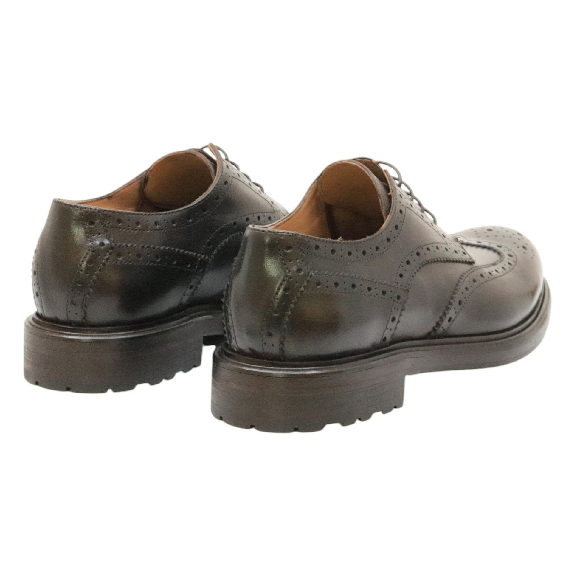 derby uomo pelle marrone 481BUFALOTEAK CRISPINIANO