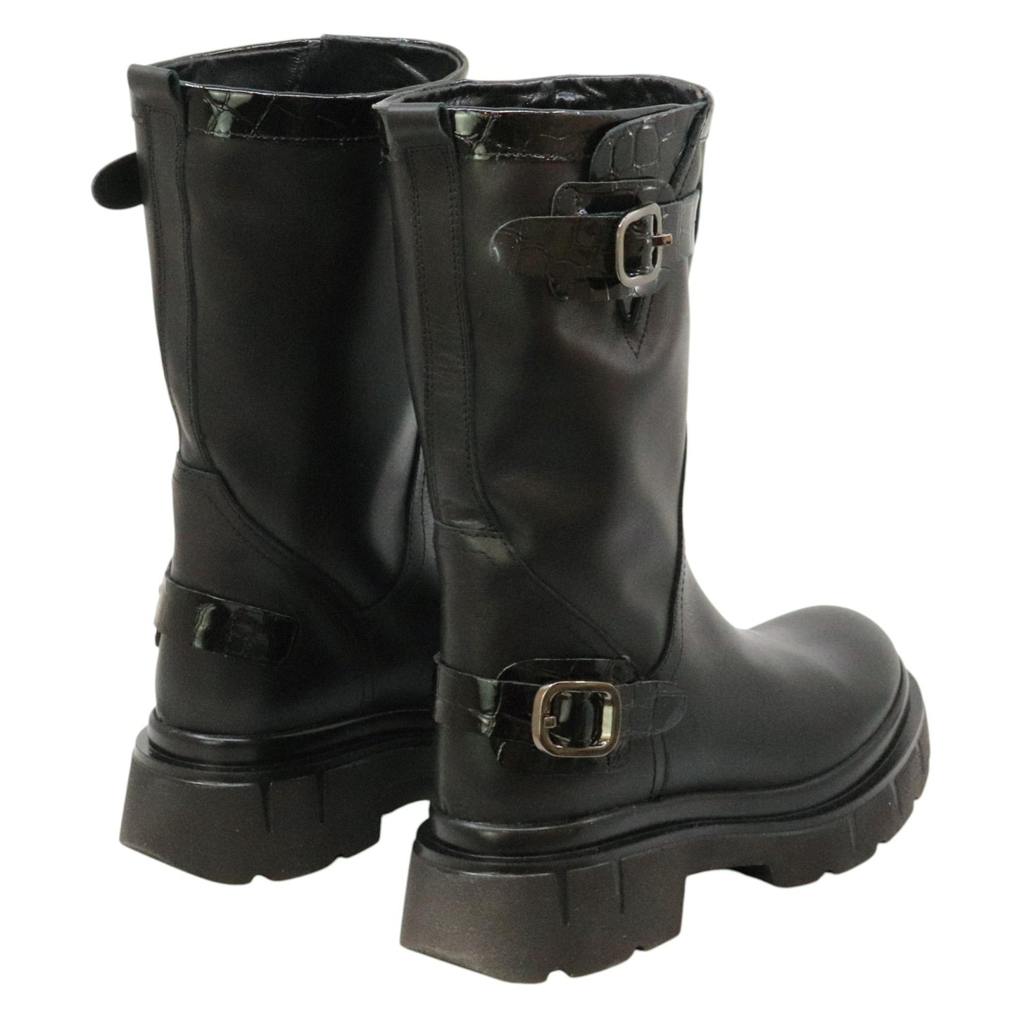 GIO+ CORA26A Combi Nero stivaletto donna in pelle nera 