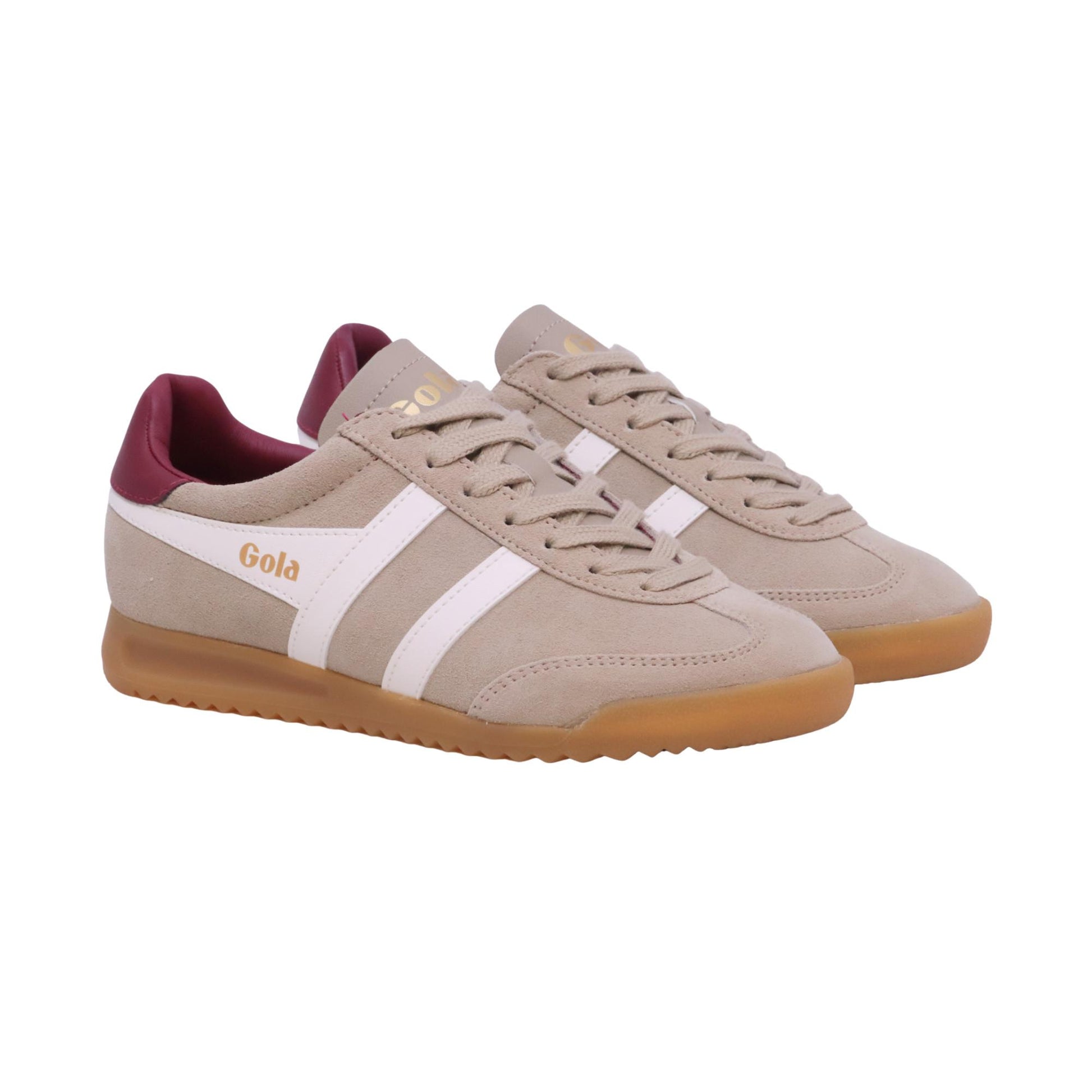 Gola Torpedo Trainers Bone con talloncino bordeaux sneaker donna 