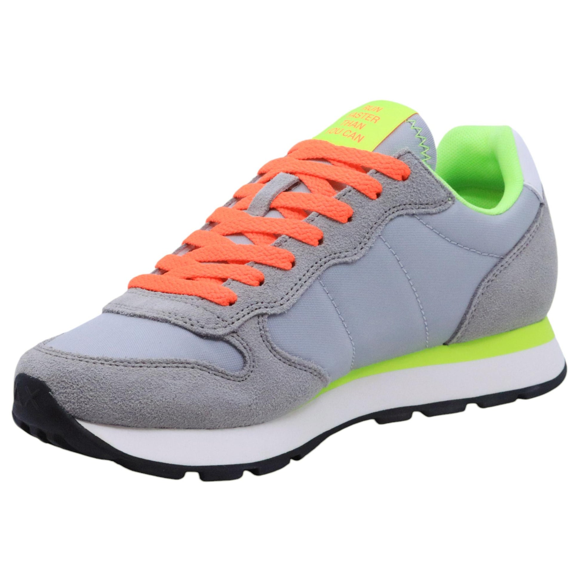 Sneaker uomo Sun68 Tom Fluo Z35102 in tessuto grigio 