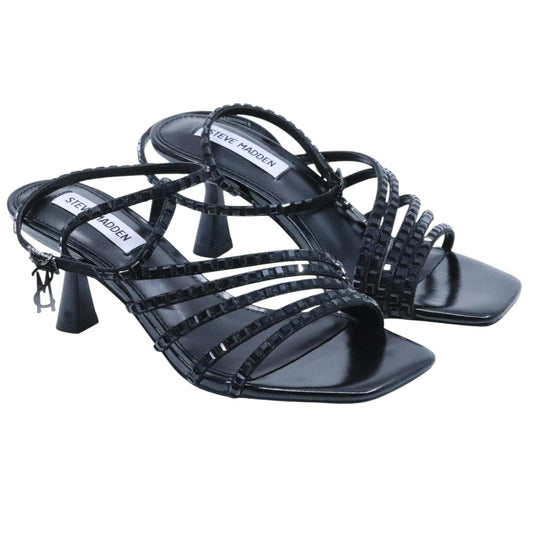 Sandalo con tacco Steve Madden Alarah in strass neri 