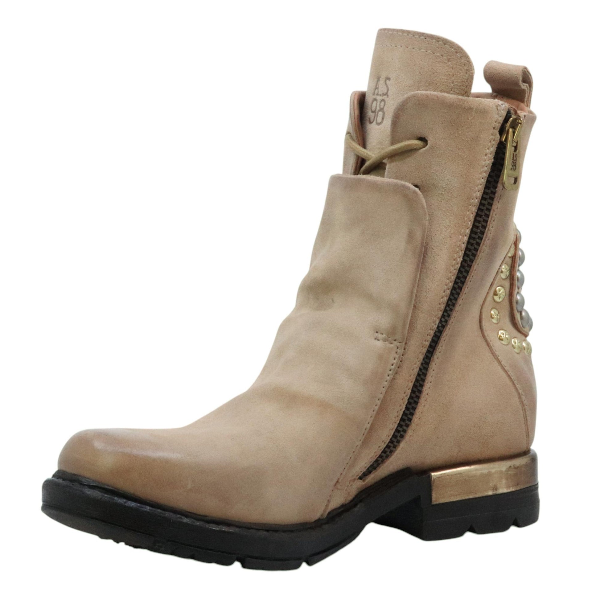 AS98 Aria B80231 anfibio donna in pelle beige chiaro<BR/> 