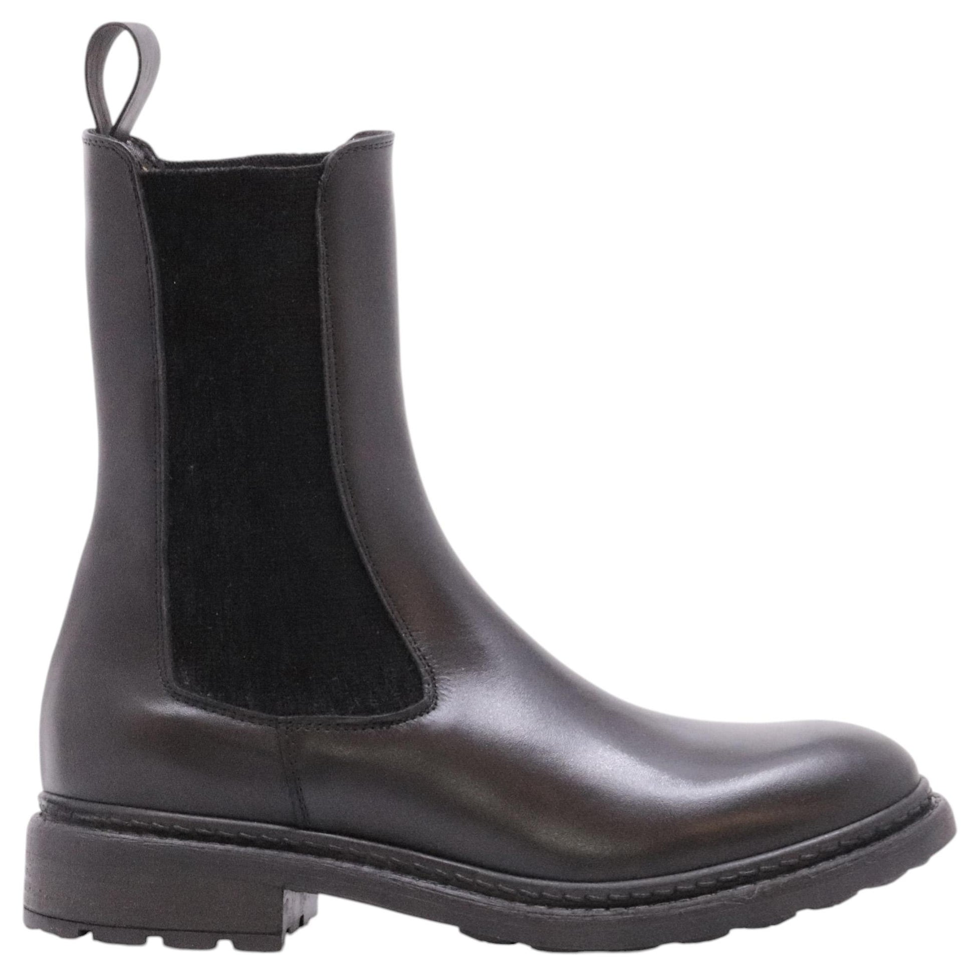 The Seller MW594 chelsea boot donna in pelle nera 