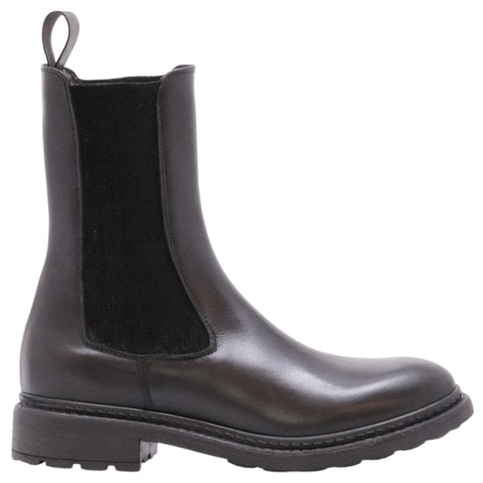 The Seller MW594 chelsea boot donna in pelle nera 