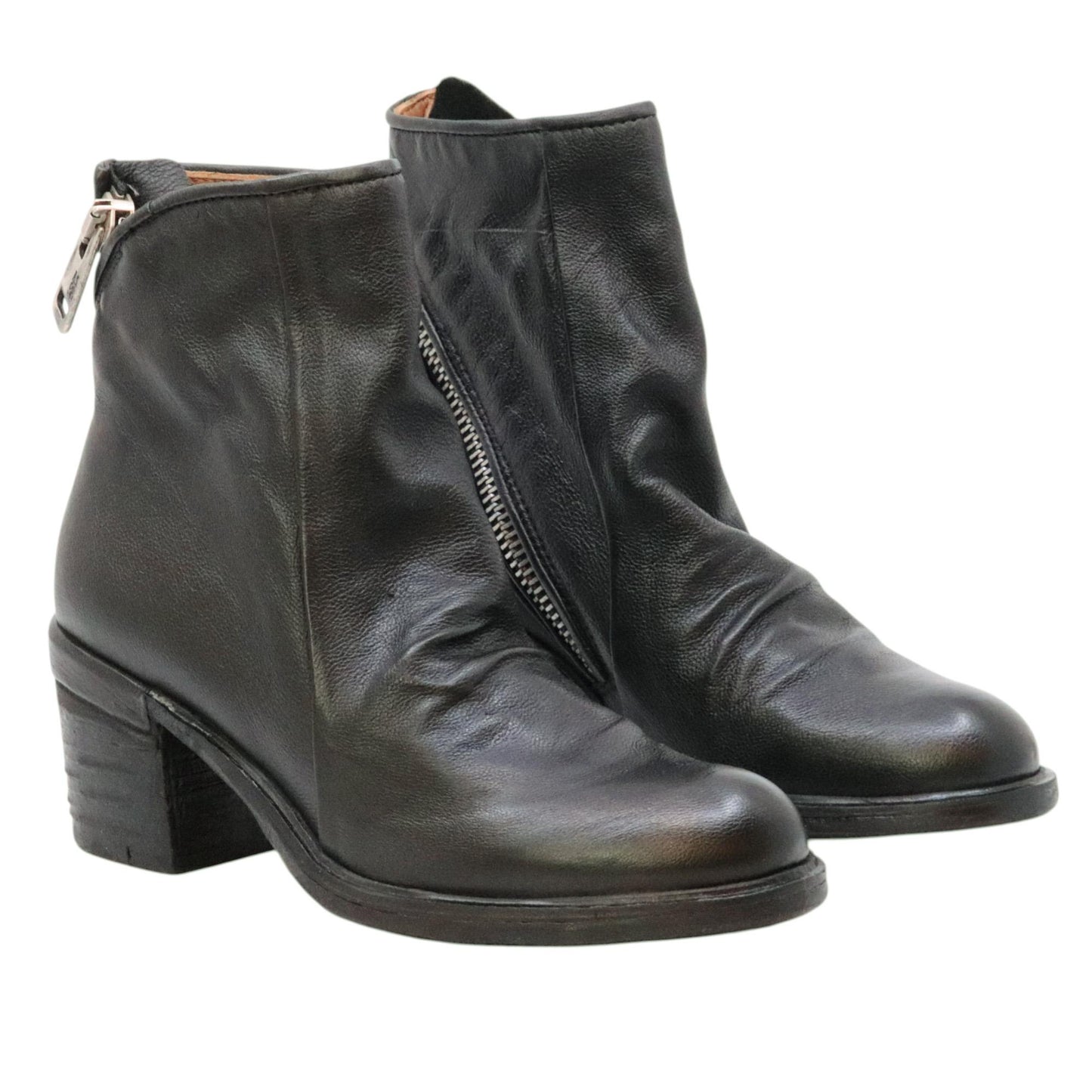 AS98 Jase A24208 stivaletto donna in pelle nera 