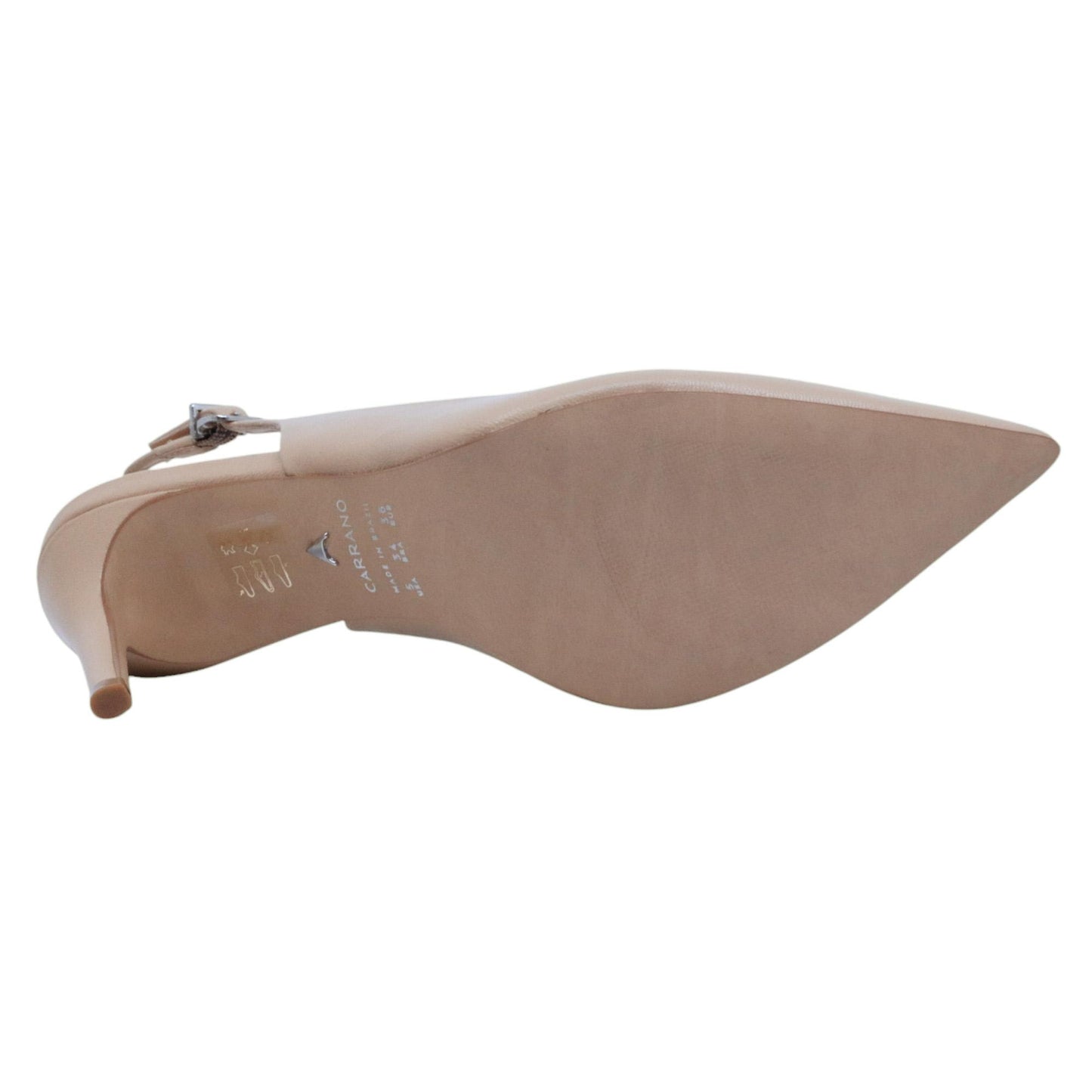 Slingback donna Carrano 195096 in pelle crema 