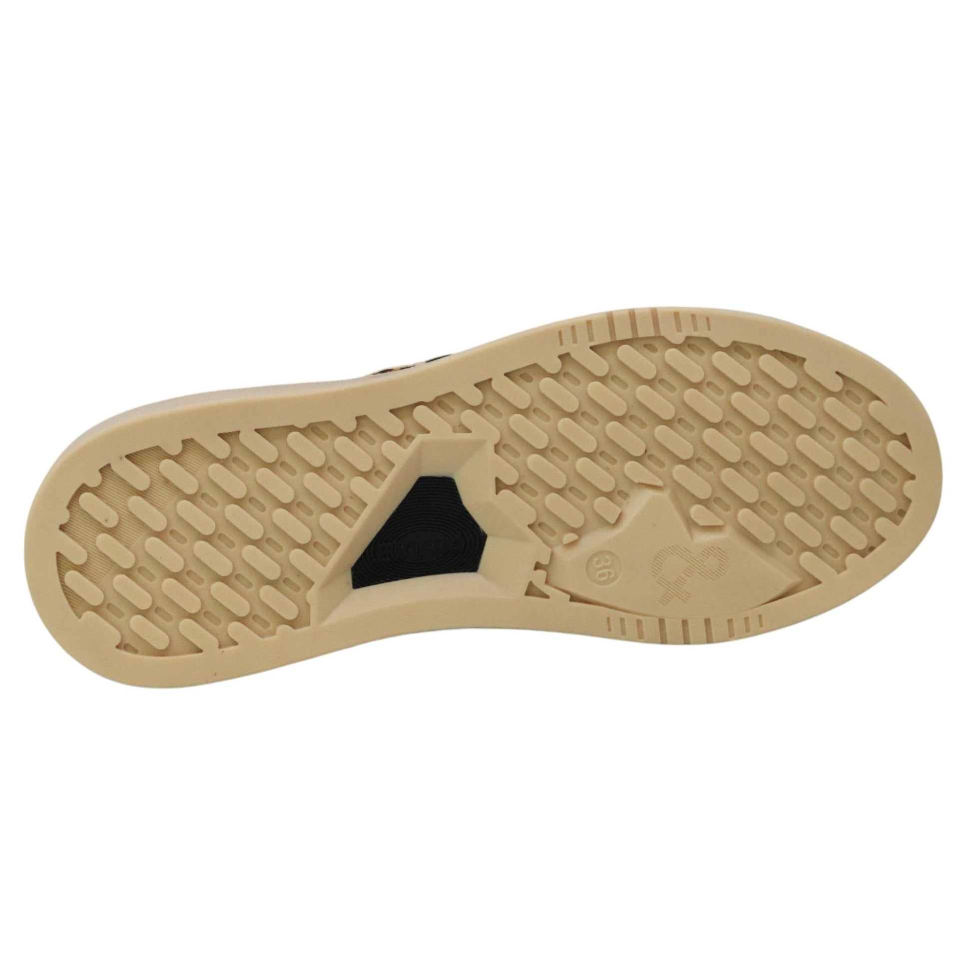 Extr4 Club Tennis sneaker donna in camoscio marrone e leopardo 