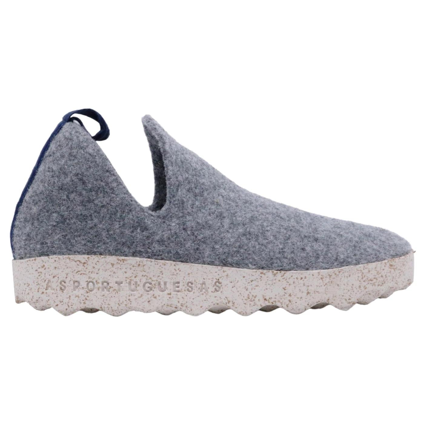 Scarpa donna Asportuguesas City in lana naturale grigia 