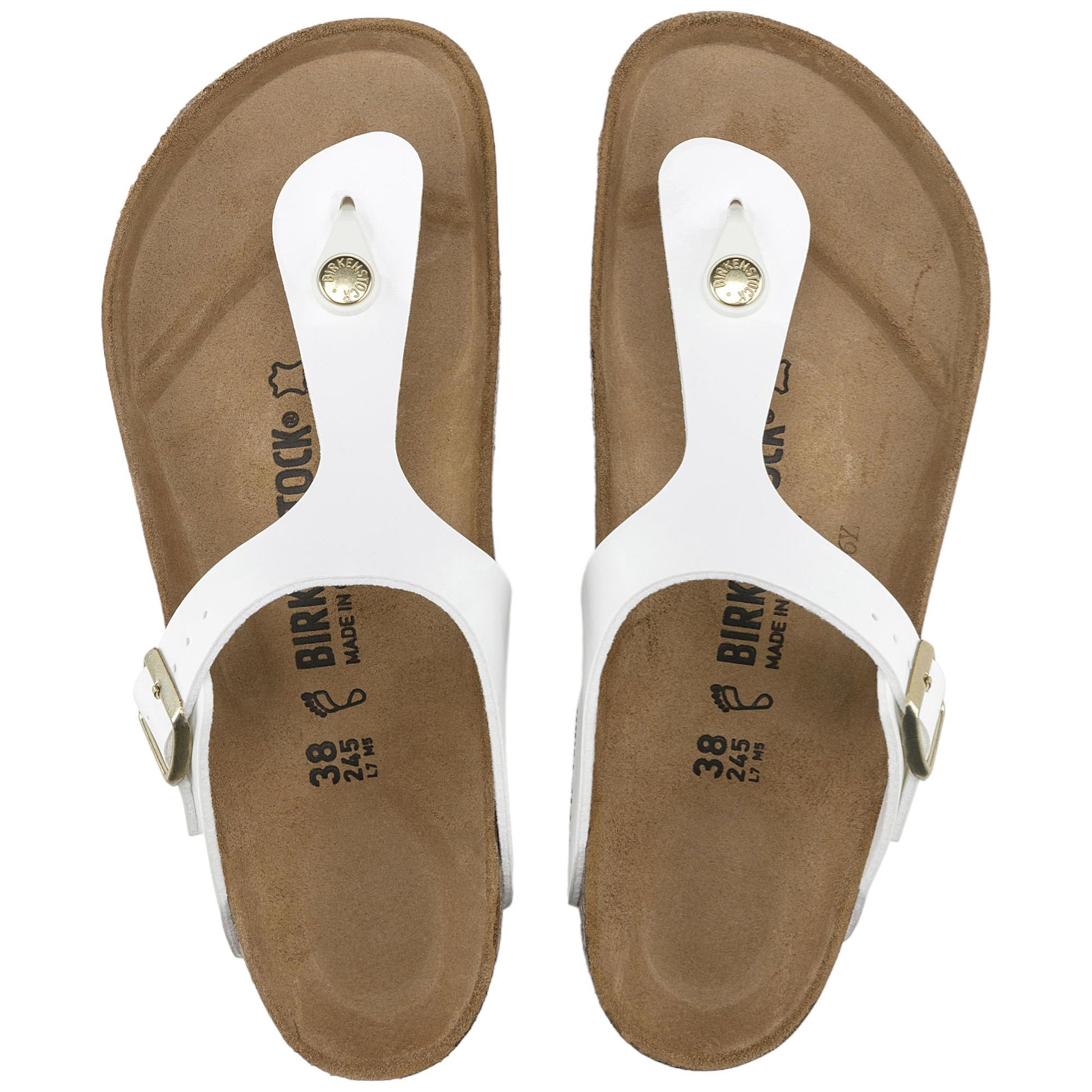 bianco lucido GIZEH-BIRFPATENT-WHITEWHITE BIRKENSTOCK