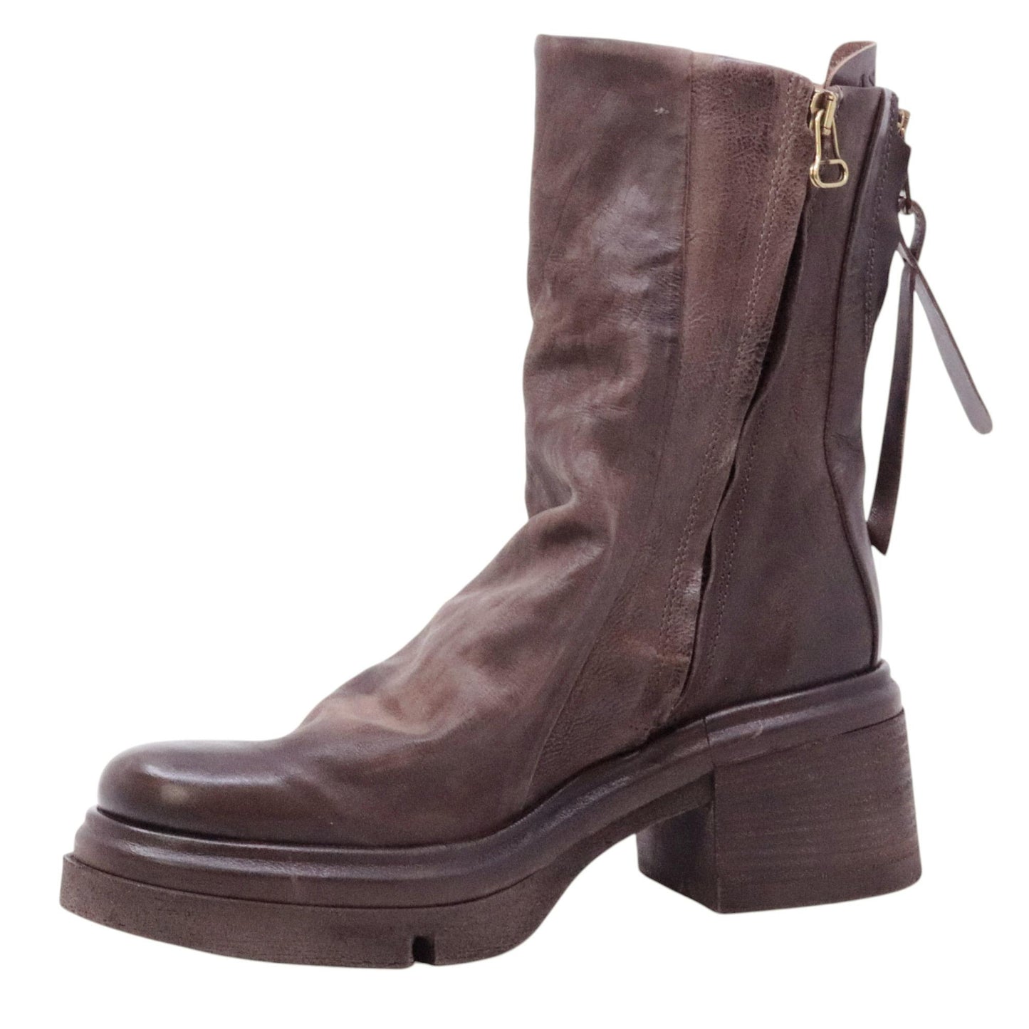 AS98 Eclipse A89227 stivaletto donna in pelle marrone ebano 