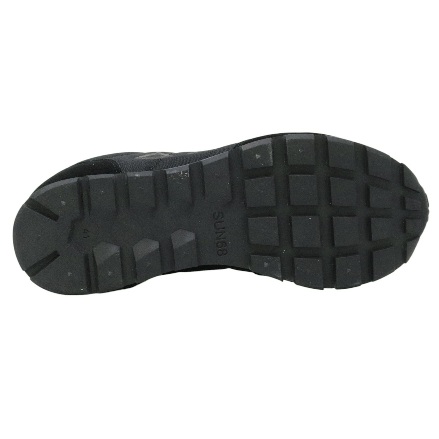 SUN68 Tom Solid Z45101 sneaker uomo in nylon e suede nero 