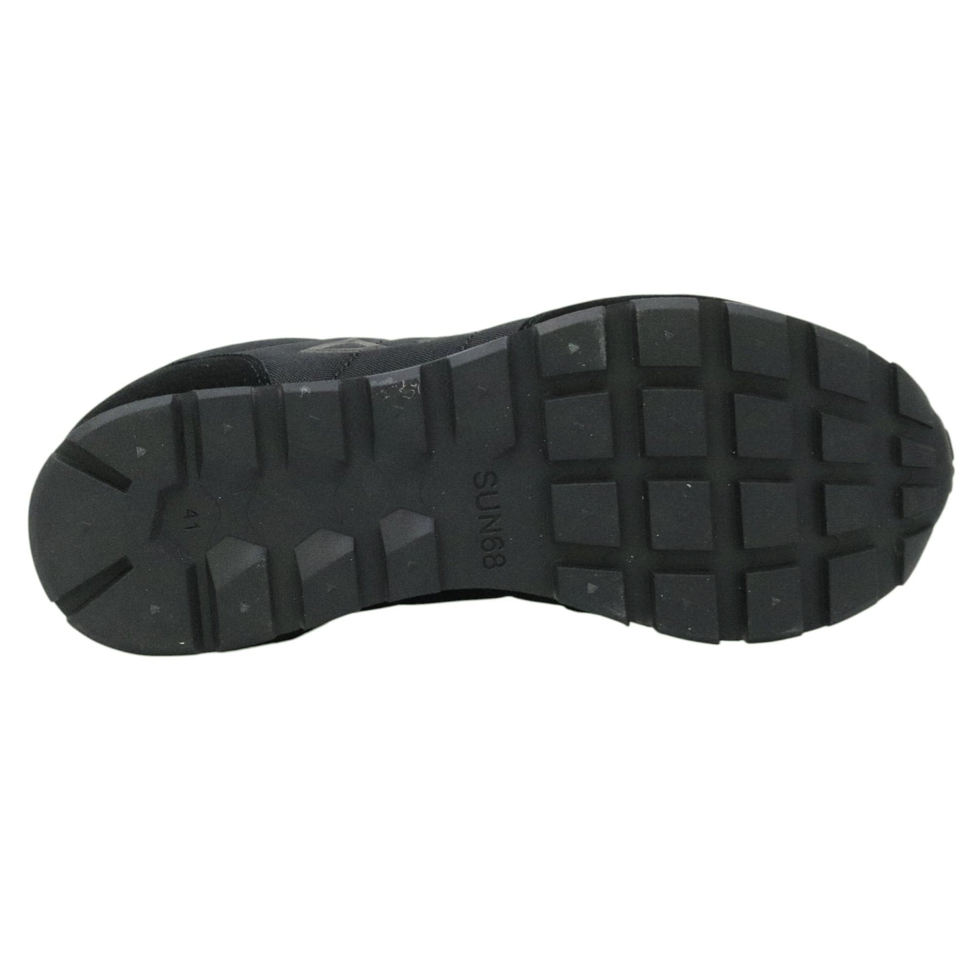 SUN68 Tom Solid Z45101 sneaker uomo in nylon e suede nero 
