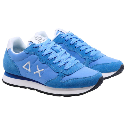 Sneaker uomo Sun68 Tom Solid Z35101 in tessuto azzurro avio 