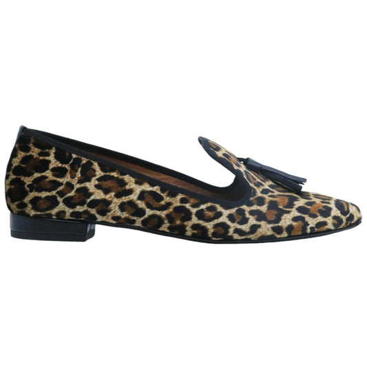 Ballerina da donna Jaffè modello 641 in velluto cavallino maculato 