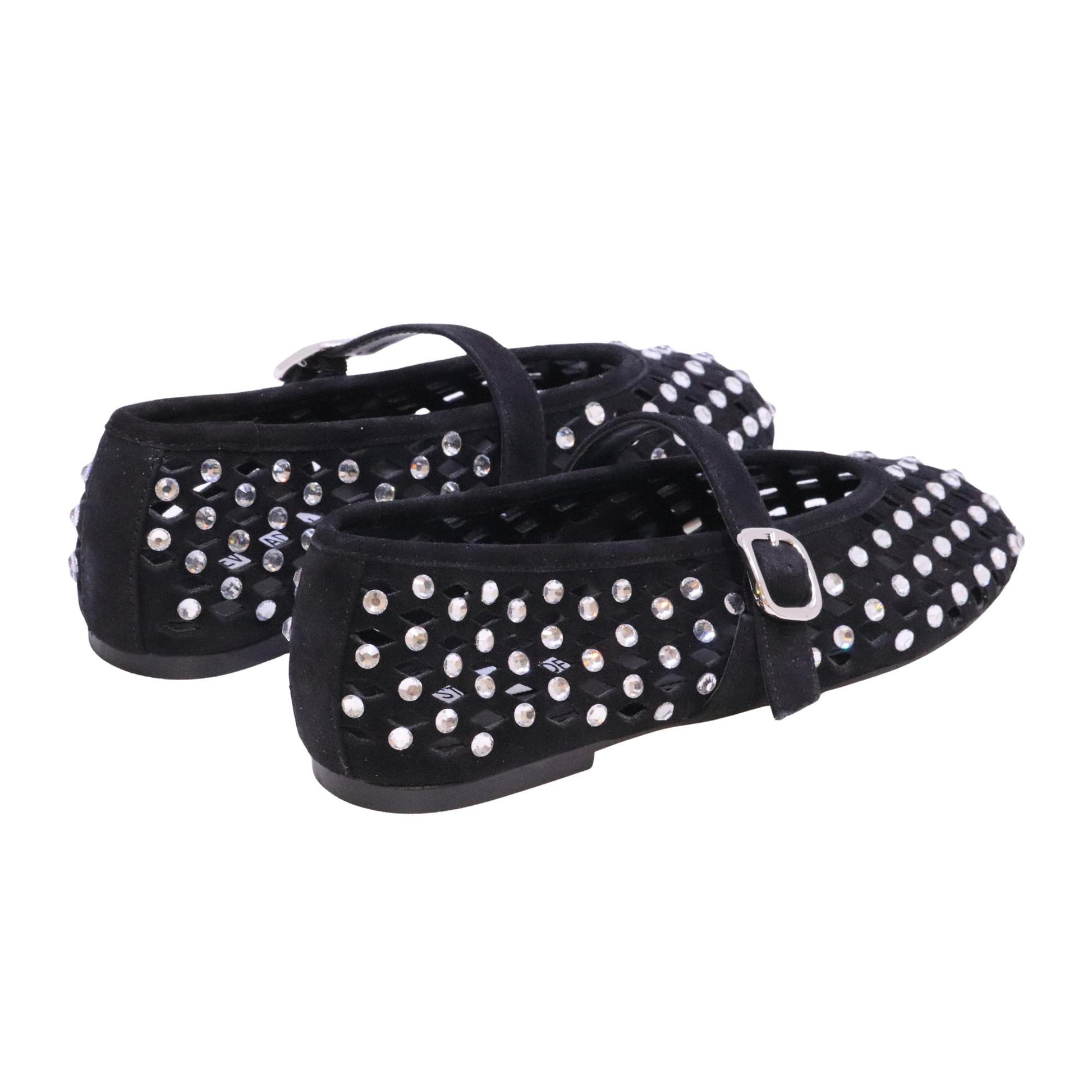 Steve Madden Rerun ballerina donna in suede nero 