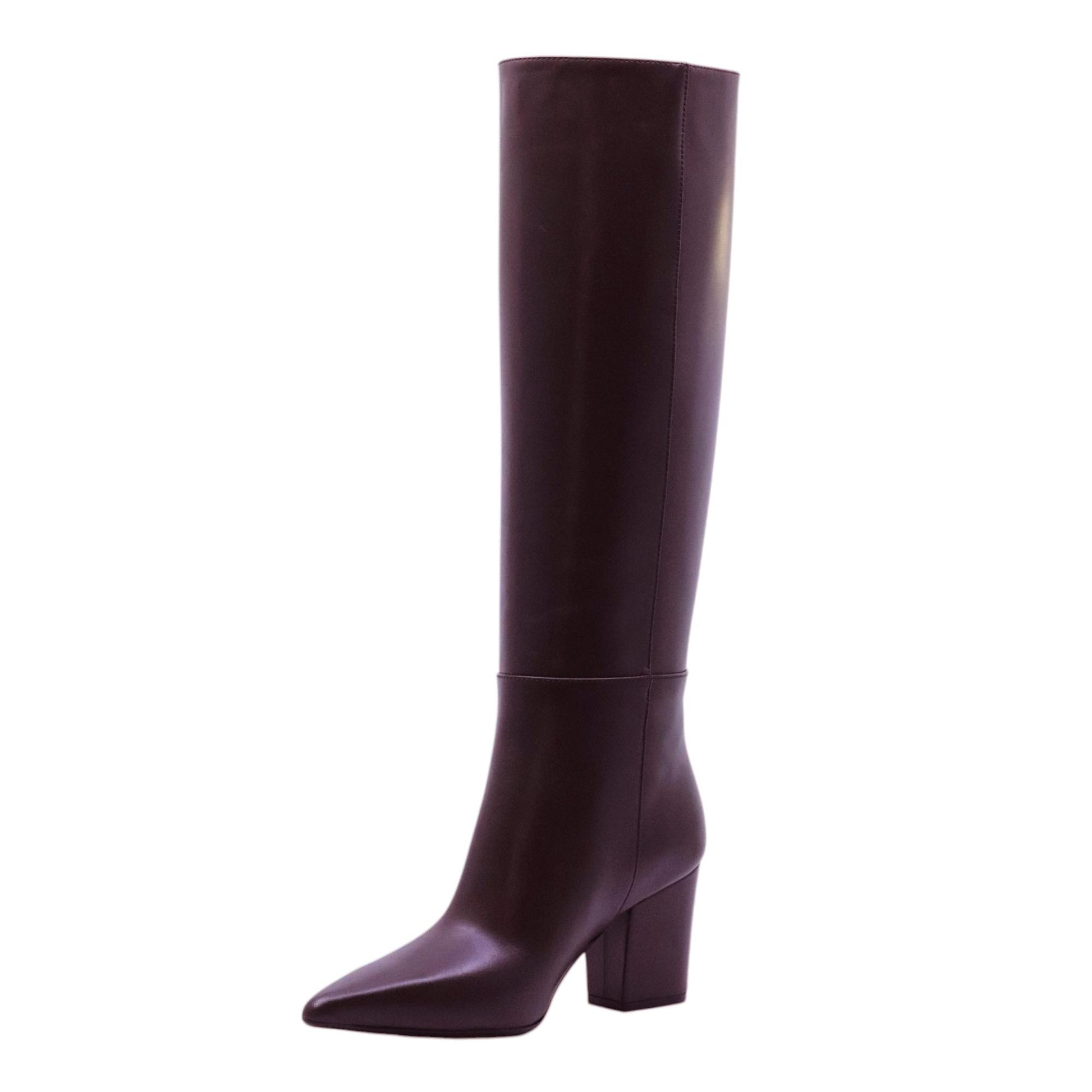 Anna F 9970 stivale donna in pelle marrone<BR/> 