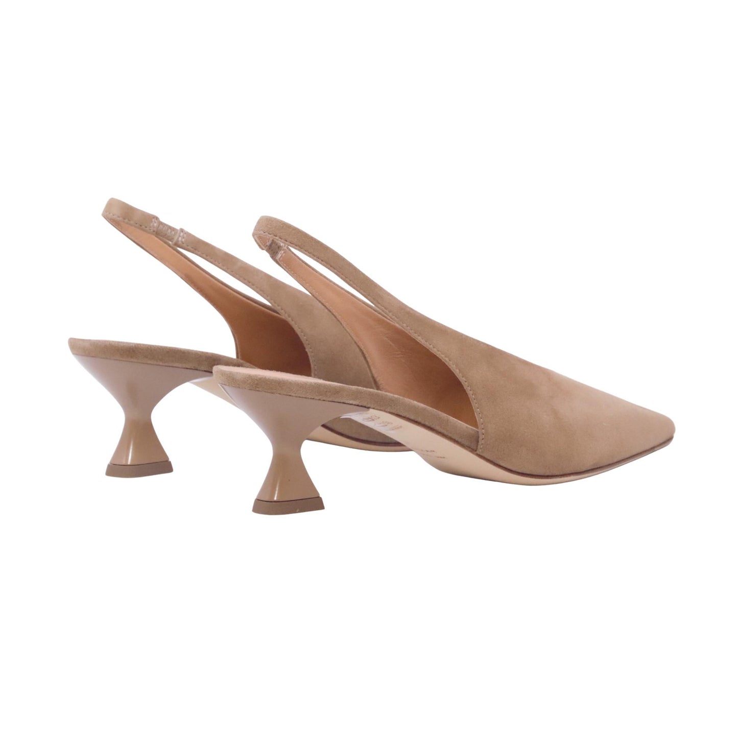 The Seller SS4004 slingback donna in camoscio chestnut 