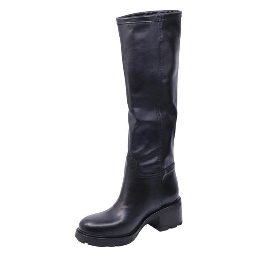 Stivale da donna Gio+ AFRA04 in pelle di colore nero 