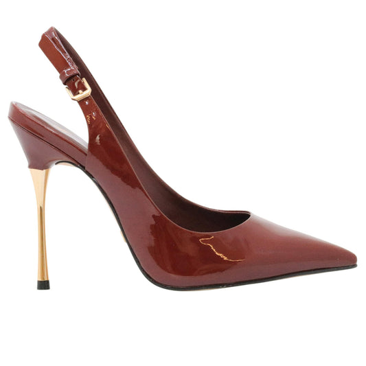 Carrano 151285 slingback donna pelle vernice rossa 
