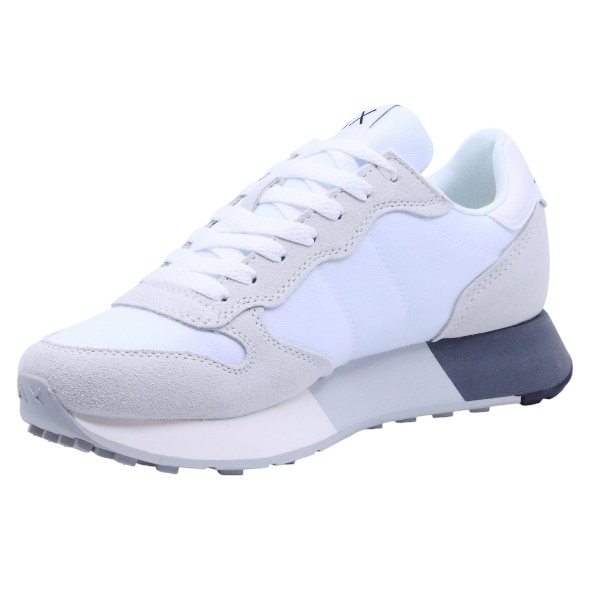 Sneaker uomo Sun68 Jaki 2.0 Z35112 in tessuto bianco 