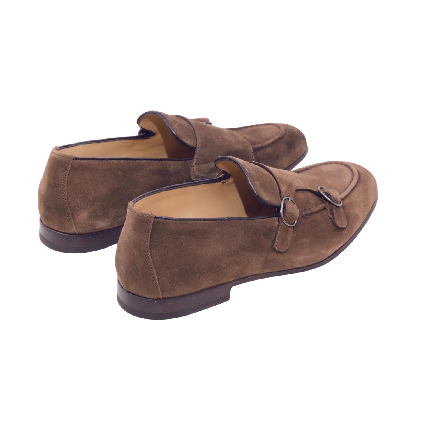Triver Flight 464-07 Softy mocassino doppia fibbia uomo in camoscio chocolat 