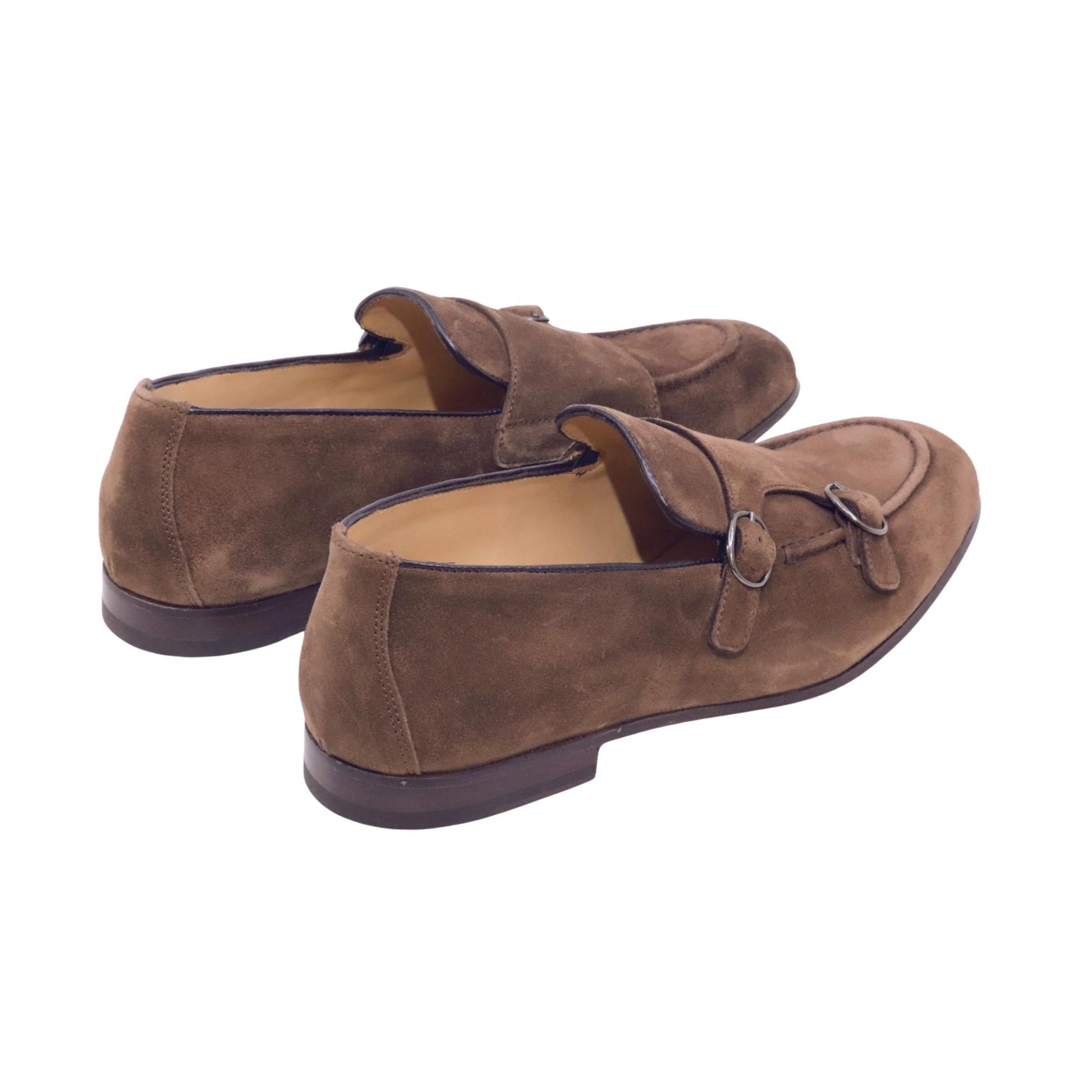 Triver Flight 464-07 Softy mocassino doppia fibbia uomo in camoscio chocolat 