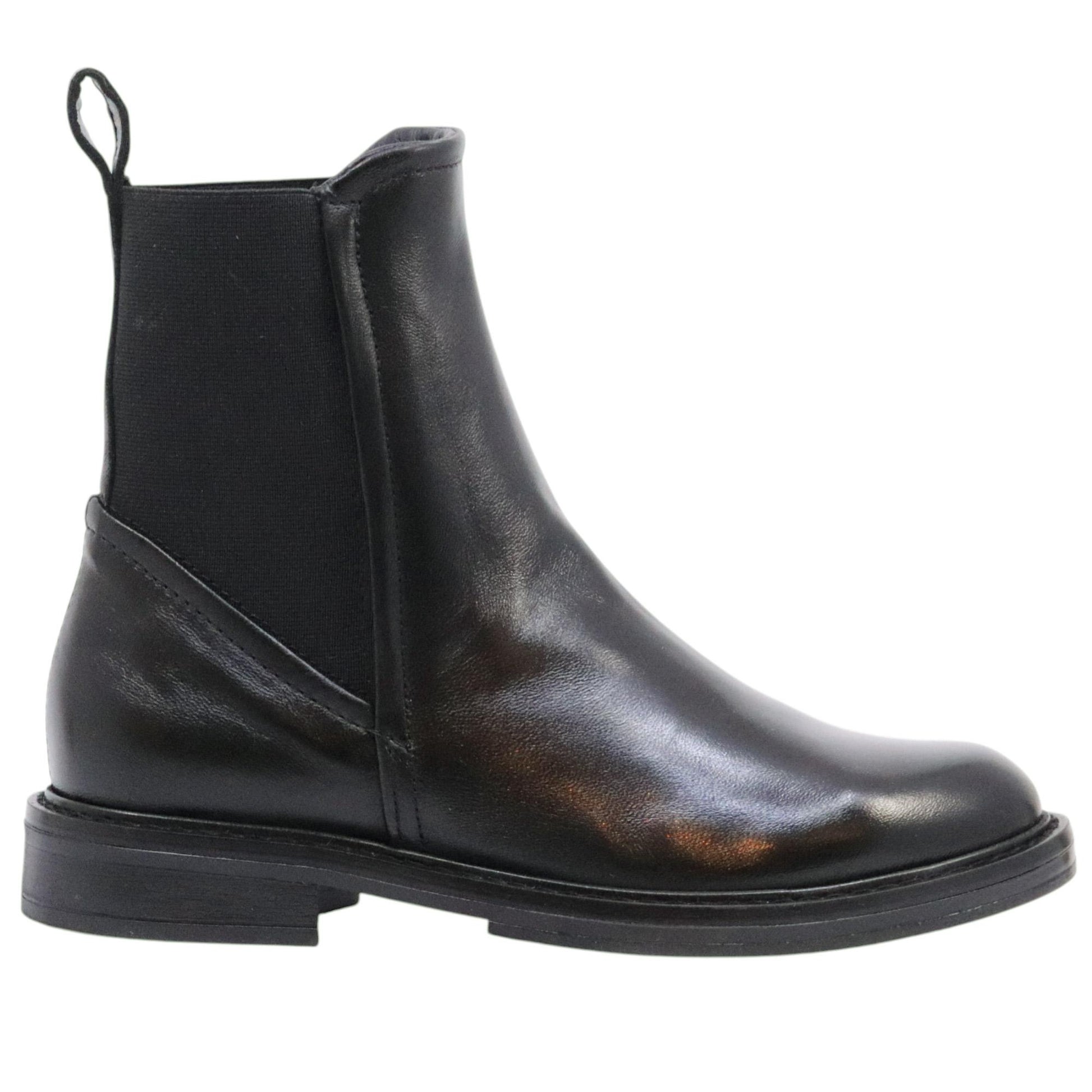 MJUS T81223 Fatima chelsea boot donna in pelle nera 