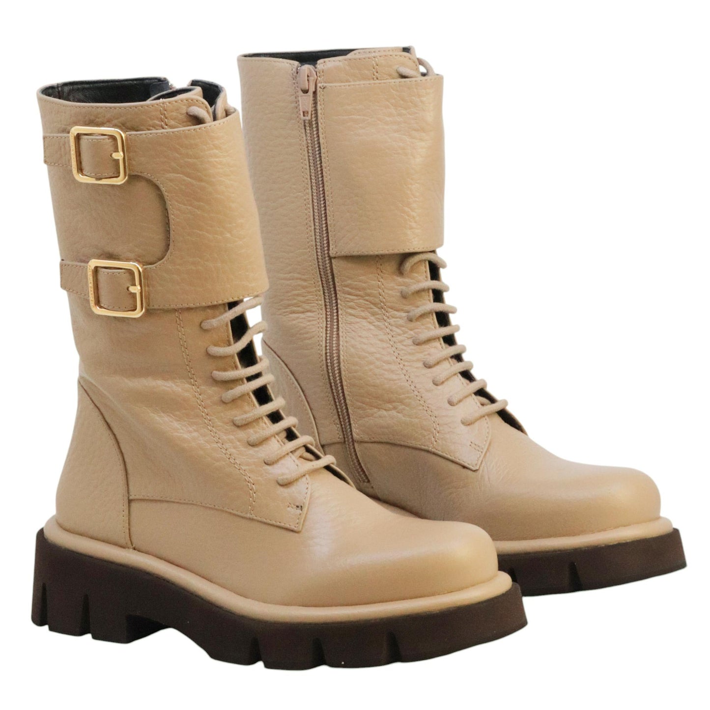 Paloma Barceló Comba stivaletto donna in nappa taupe 