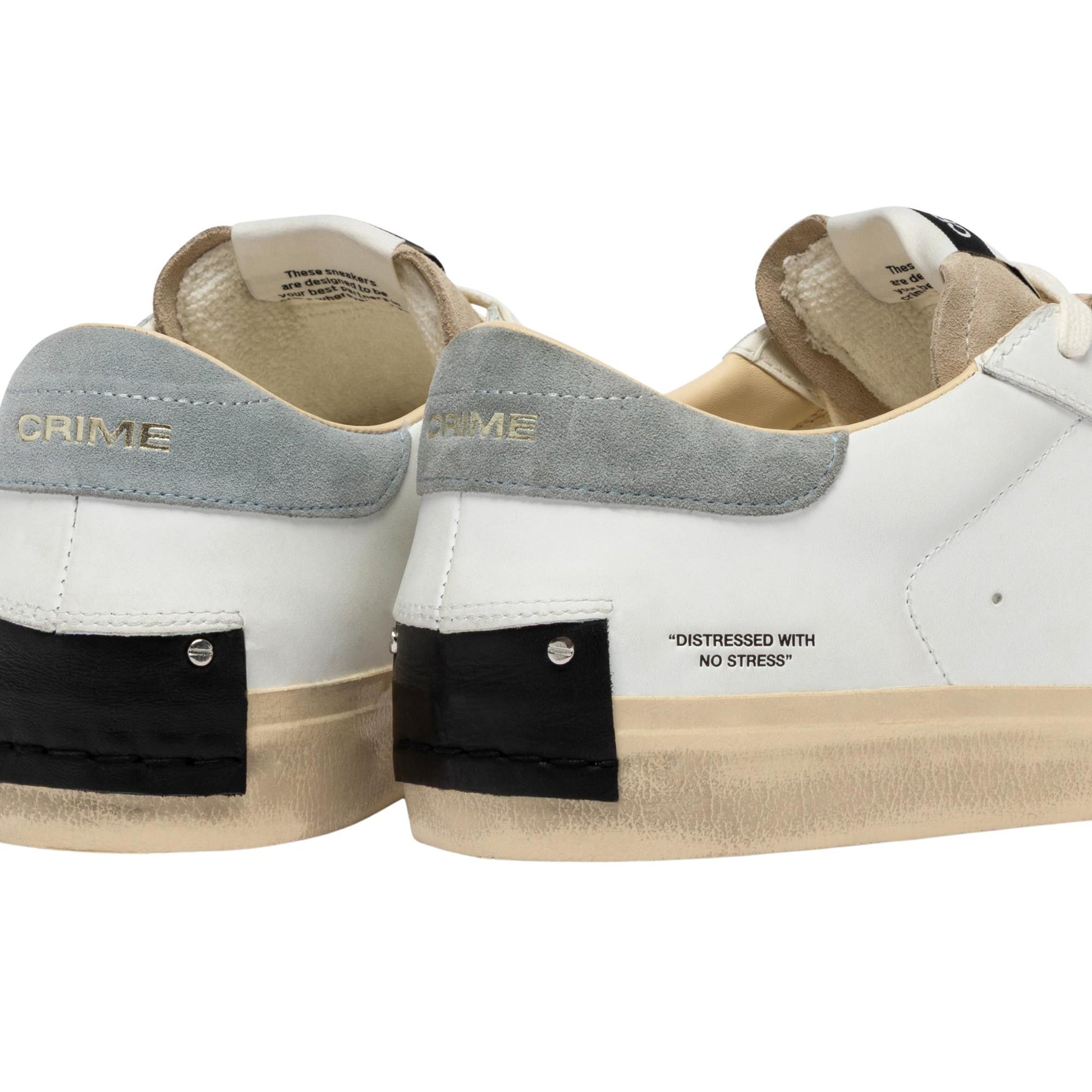 Crime London Distressed 2.0 Stone Grey 19050 sneaker uomo 