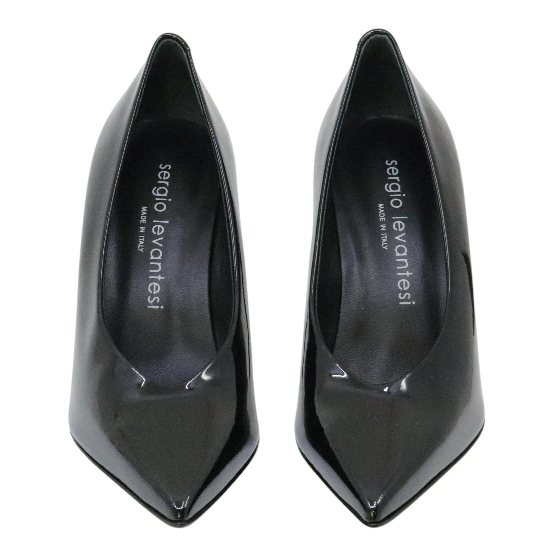 Sergio Levantesi Modern56 décolleté donna in pelle vernice nera 