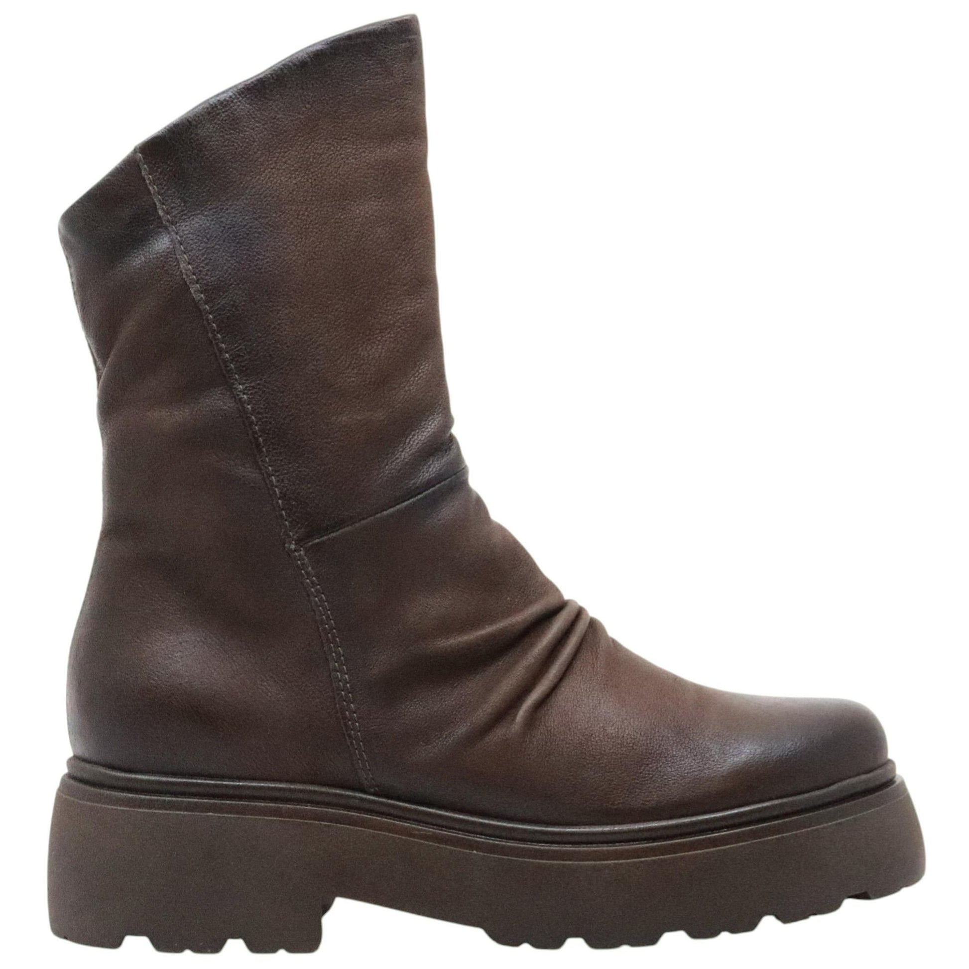 MJUS Ortone L44208 stivaletto donna in pelle marrone 