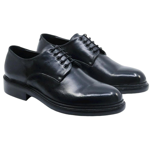Scarpa Derby imperiale uomo Crispiniano 860 in pelle nera 