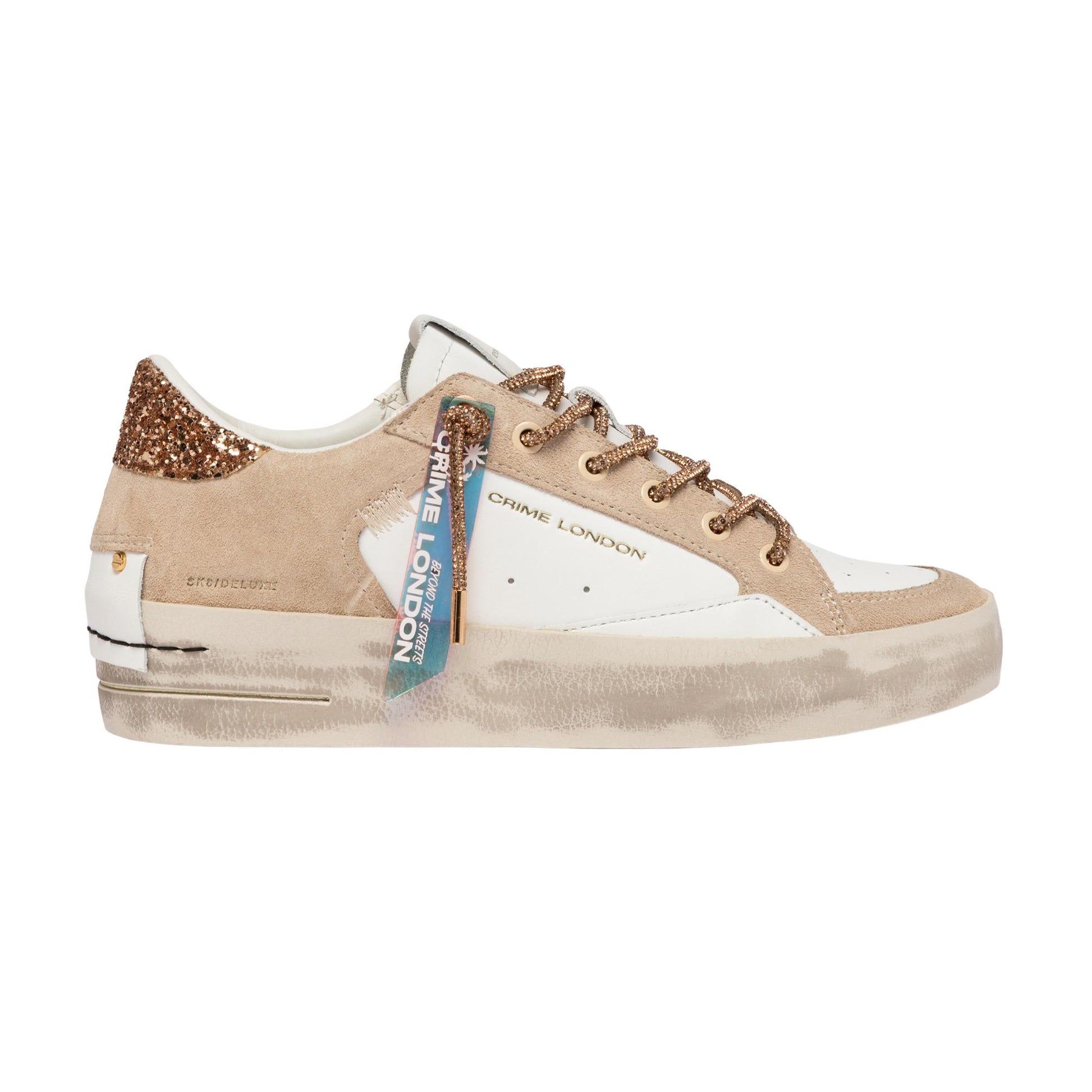 Crime London Sk8 Deluxe Wedge Champagne Dust 29154 sneaker donna 