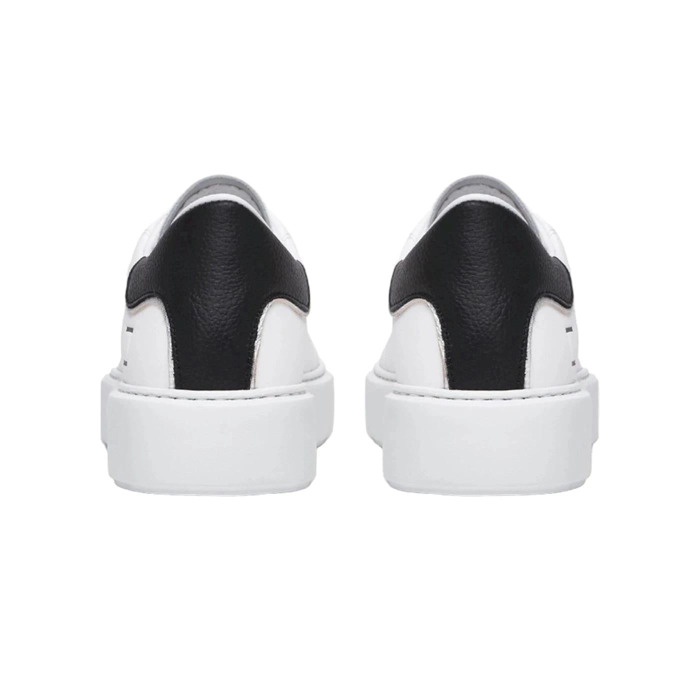 DATE Sfera Calf White Black SF-CA-WB sneaker donna in morbida pelle bianca 