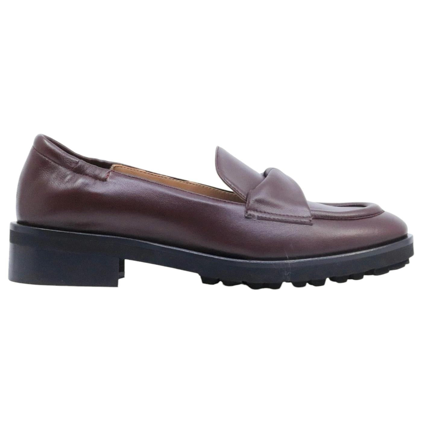 Mocassino donna Fabio Rusconi 2417 in pelle rosso vino 