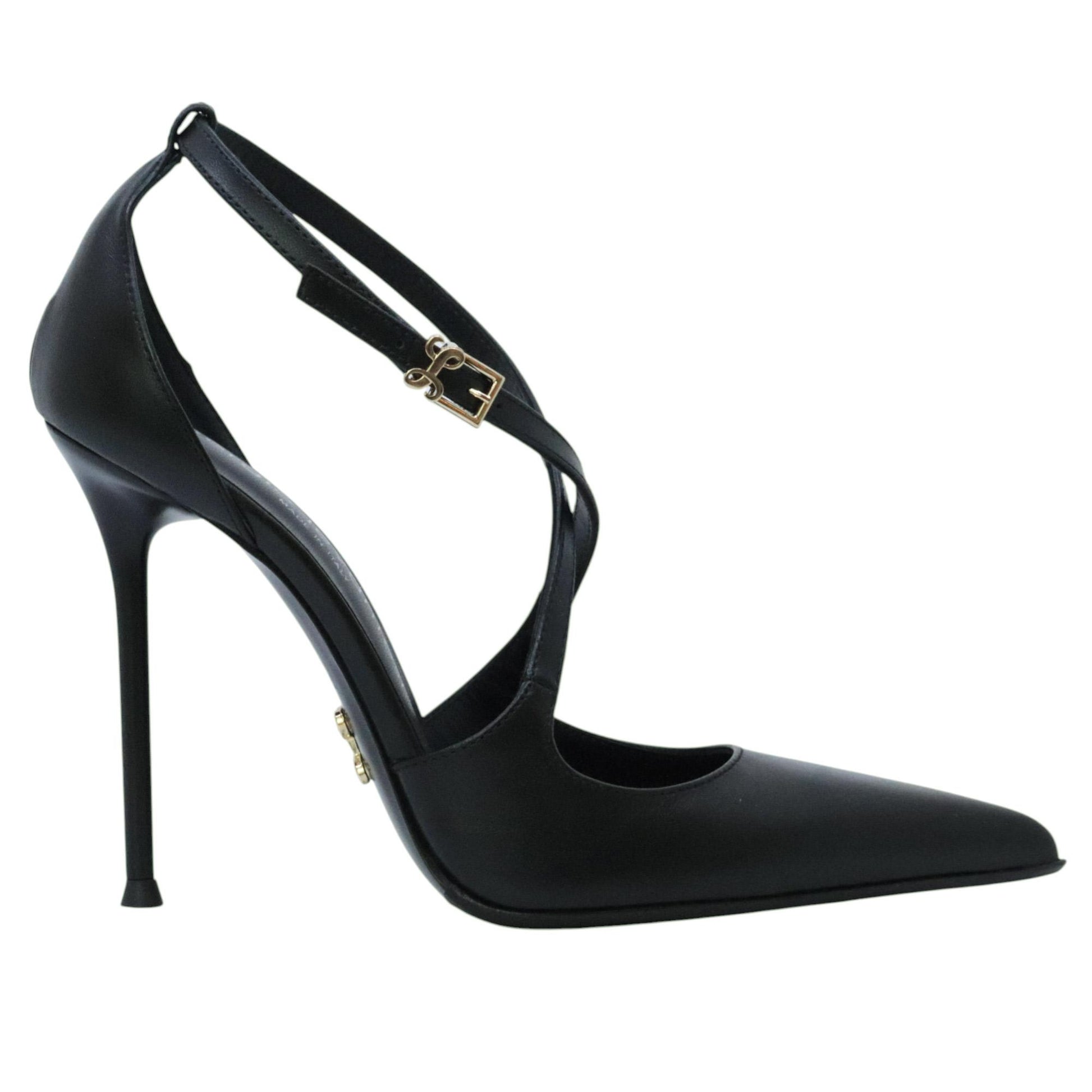 Sergio Levantesi Liza56 décolleté donna in pelle nera 