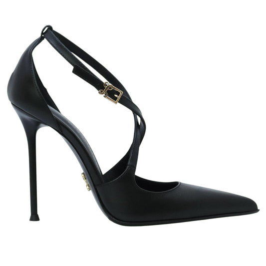 Sergio Levantesi Liza56 décolleté donna in pelle nera 