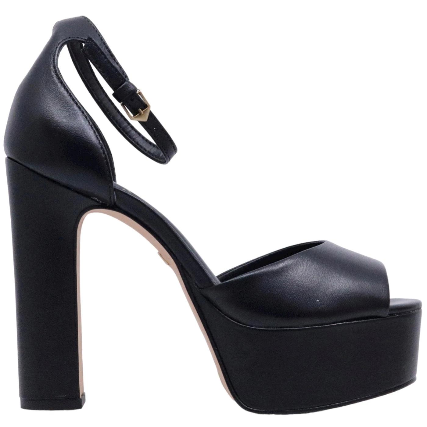 Sandalo donna Carrano 541001 in pelle nera 