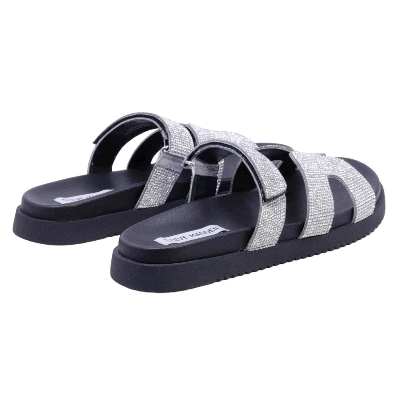 Sandalo Steve Madden Missile in similpelle argento 