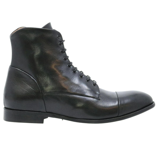 Crispiniano 124-14 stivaletto uomo pelle nero con zip interna 