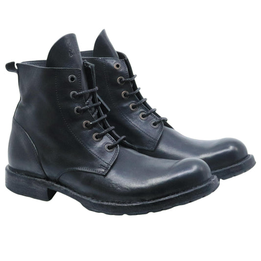 Stivaletto uomo Moma 54401B in pelle nera 