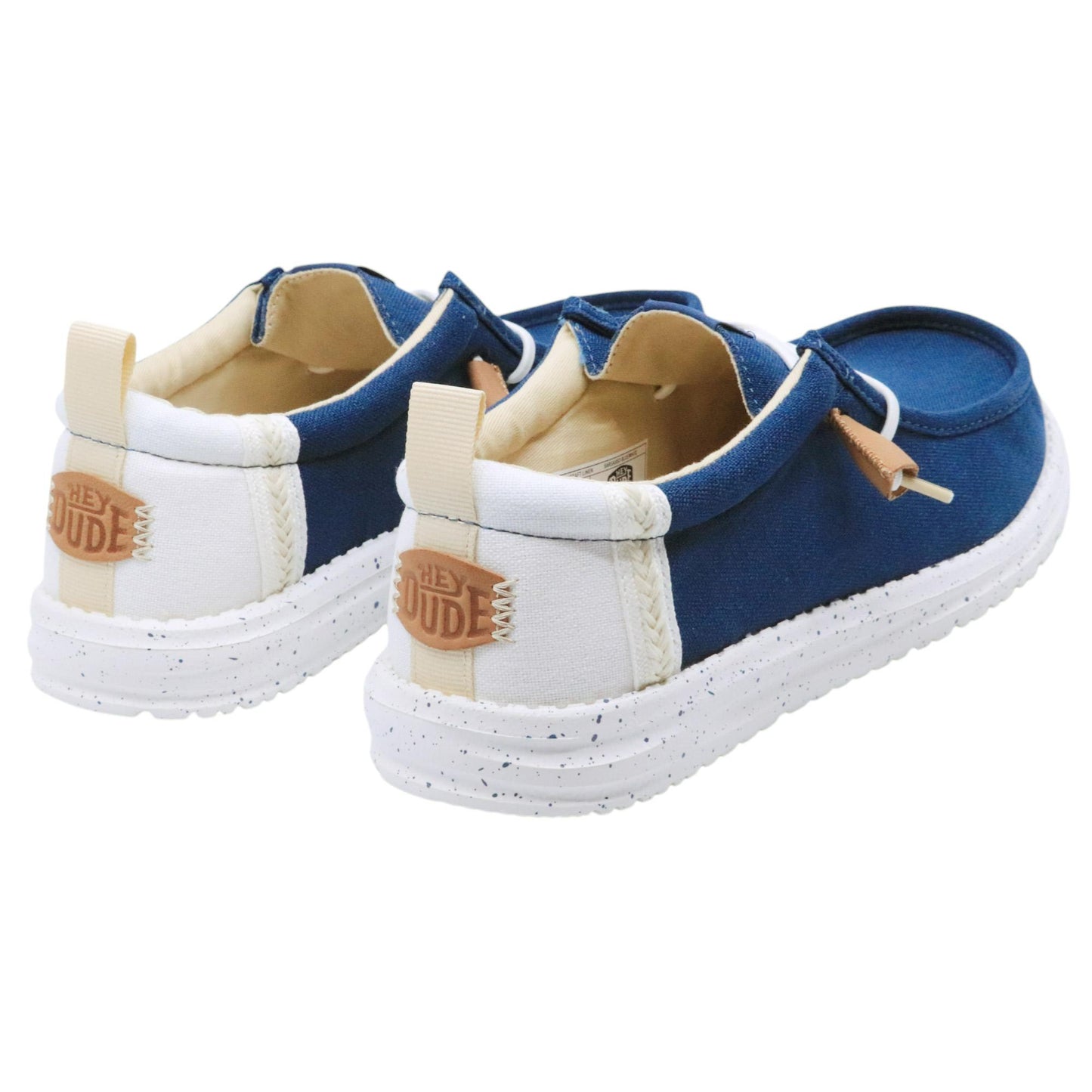 Hey Dude Wally Summer Linen sneaker uomo in blu 