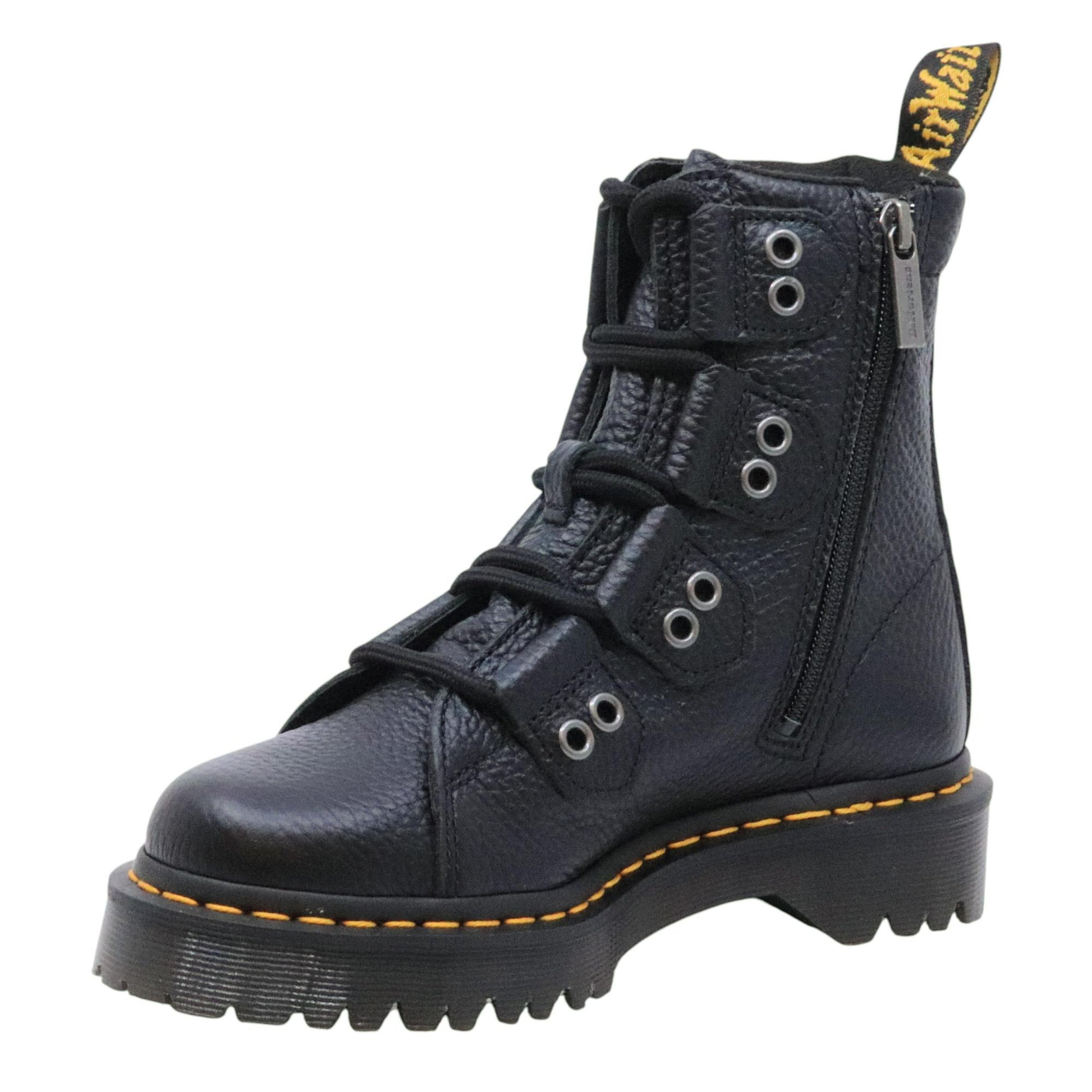 Dr. Martens 1460 Bex LTT in pelle morbida di colore nero 1460LTT4TIEBOOTBLACK DR MARTENS