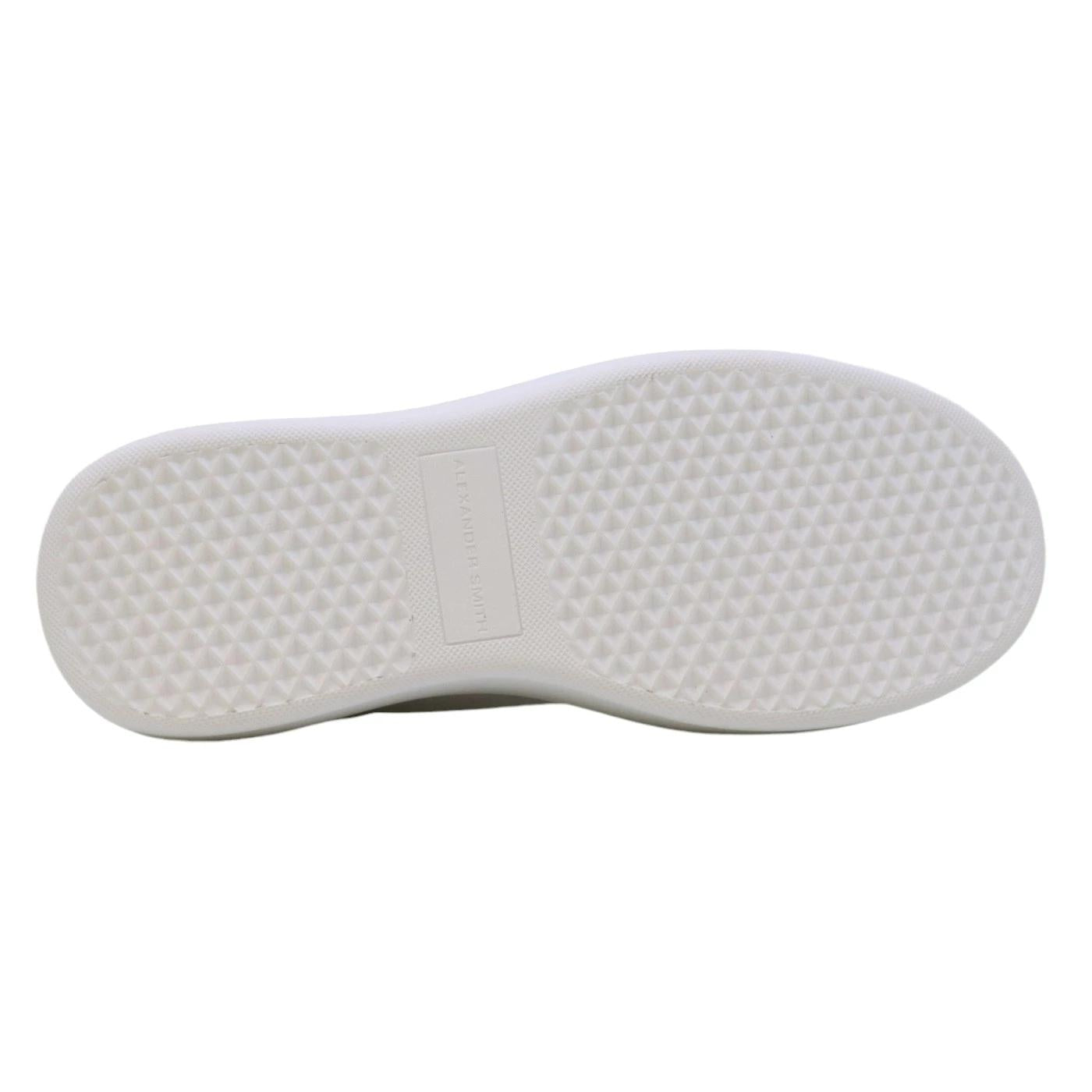 Sneaker donna Alexander Smith Wembley in pelle bianca e nera 