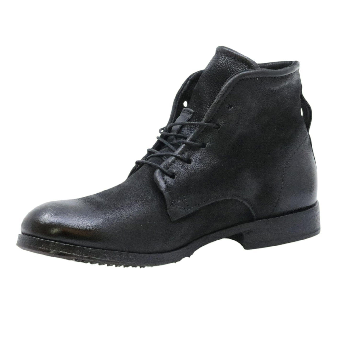 Stivaletto uomo A.S. 98 401201 in pelle nera martellata 