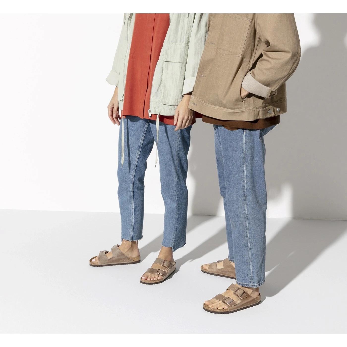 Birkenstock Arizona SFB Tabacco Brown Oiled Leather Narrow Fit 