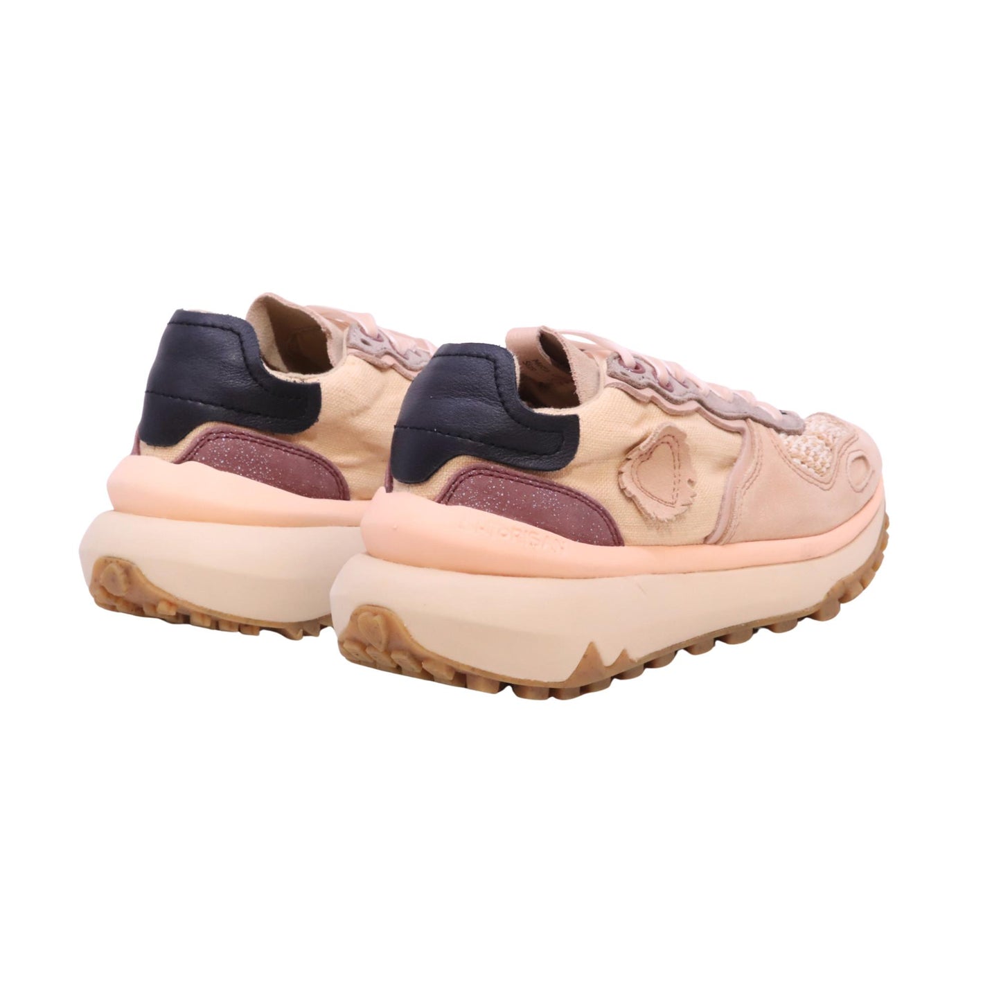 Satorisan Chacrona Metta Linen Safiya sneaker donna in camoscio e tessuto rosa 
