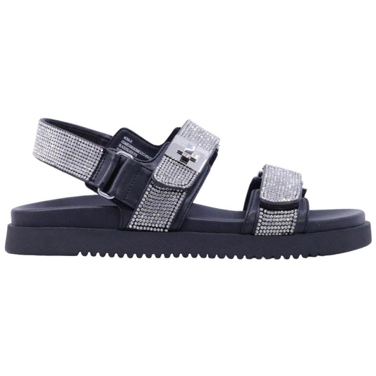 Sandalo Steve Madden Mona in similpelle argento e strass 