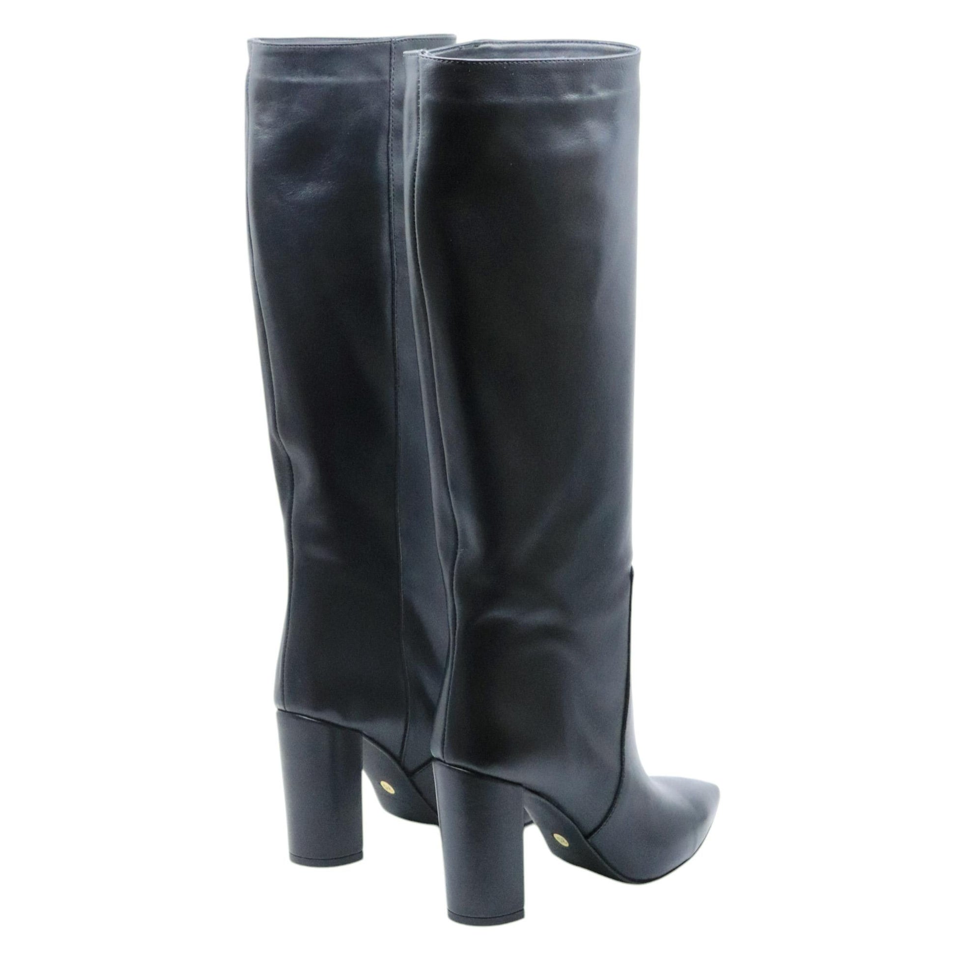 Stivale donna con tacco Ranyé 1000 in pelle nera 